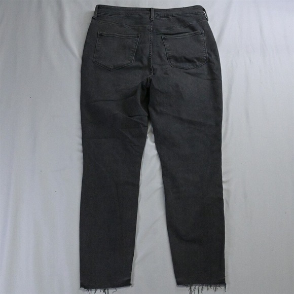 Old Navy 16 Rockstar Extra High Rise Skinny 360 Stretch Raw Hem Skinny Jeans - Picture 5 of 5